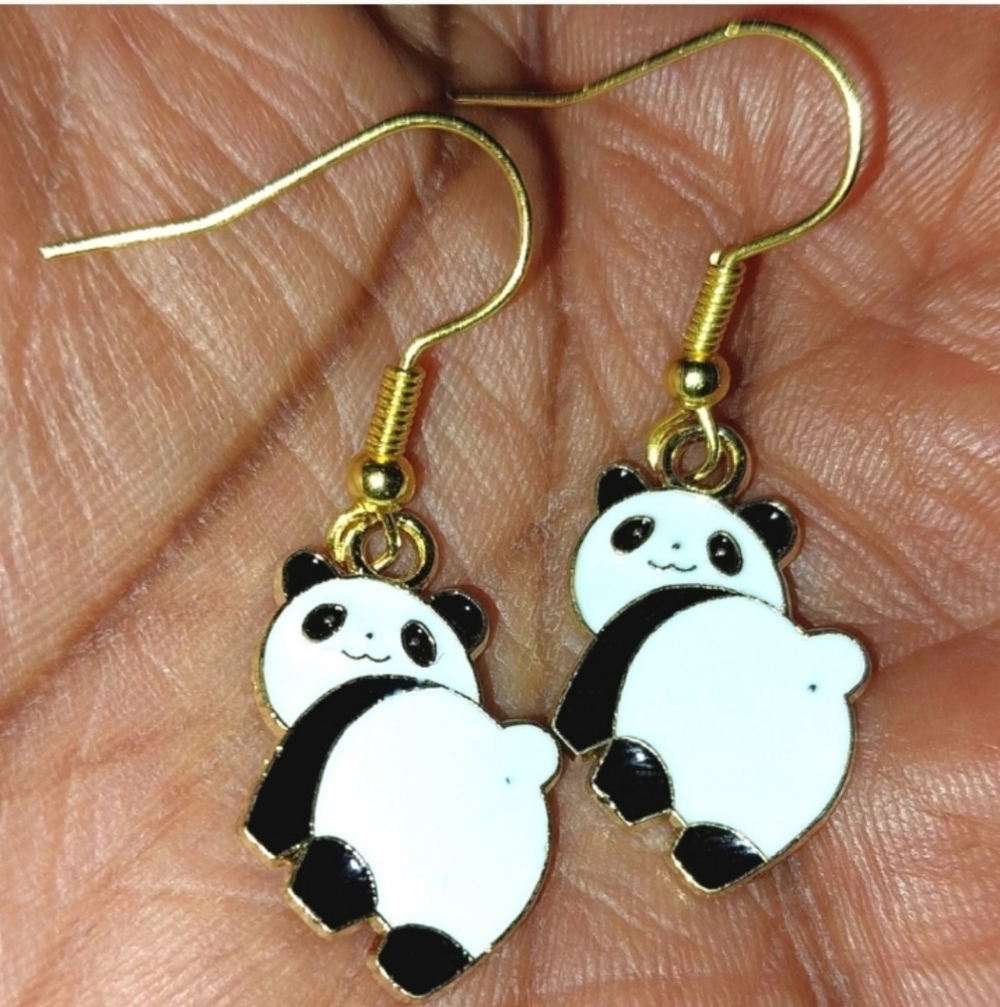 Super Cute Panda Earrings For Adults and Kids